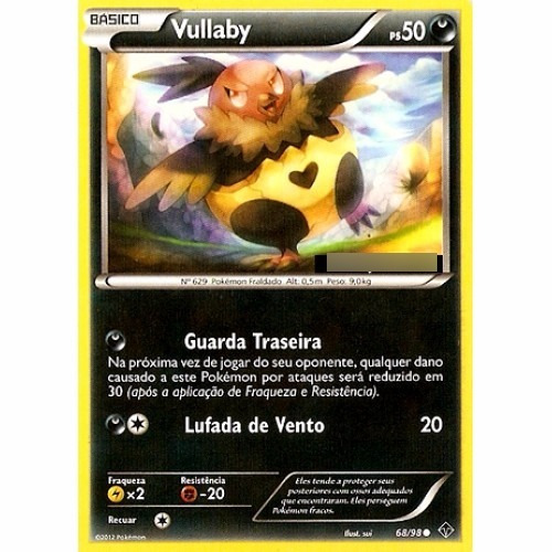 Vullaby - Pokémon Noturno Comum - 68/98 - Pokemon Card Game