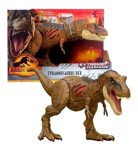 Mattel Jurassic World T-Rex Dinossauro Articulado Super Colossal