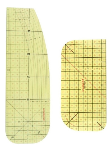 2 Piezas De Regla De Planchado En Caliente Patchwork Tailor