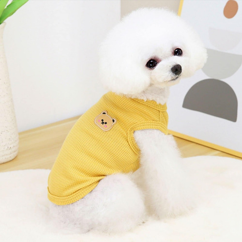 Camisa De Cachorro De Algodão Verão Camisetas Leves Leves De