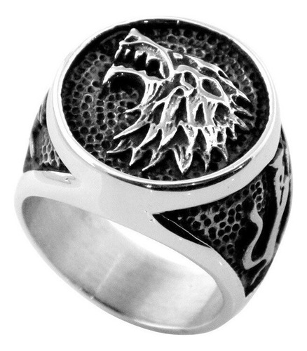 Anillos Vintage De Lobo Guerrero Vikingo Para Hombre, Tótem