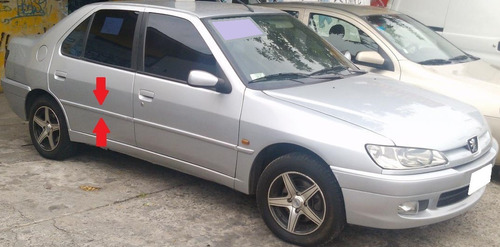 Peugeot 306 L/n Bagueta De Puerta Trasera Derecha P/ Pintar