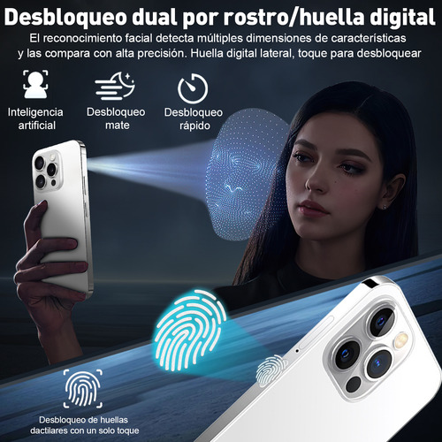 White Shark I16 Blanco Phone 10 GB RAM+256 GB ROM Octa-core Dual Sim Android 13 8000 mAh