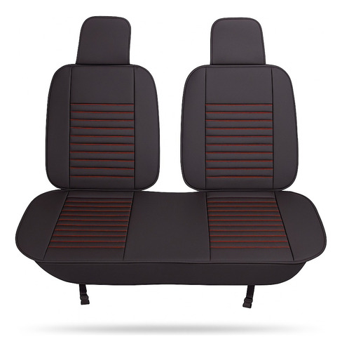 Funda Univ. Ecocuero Negro / Rojo Ideal Para Jeep Wrangler