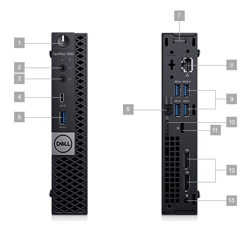Mini Pc Dell Optiplex 7060 + Monitor 22 + Mouse + Teclado (Usado)