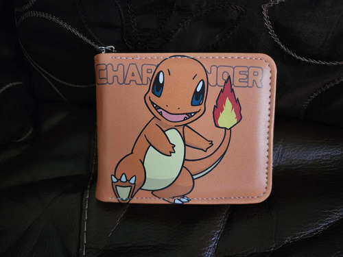 Cartera Video Juego Pokemon Go Charmander Con Monedero