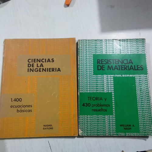 Ciencias De La Ingeniería Y Resistencia De Materiales Schaum (Usado)