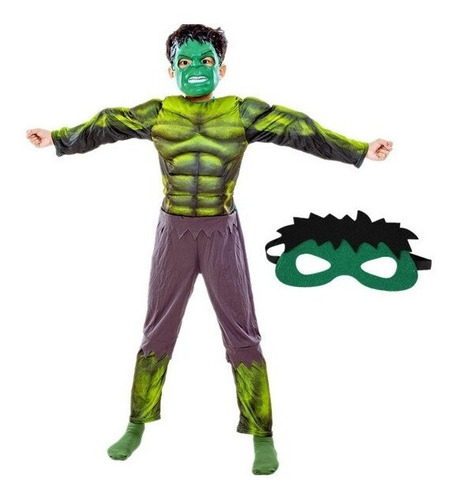 Disfraz Hulk Con Musculos 