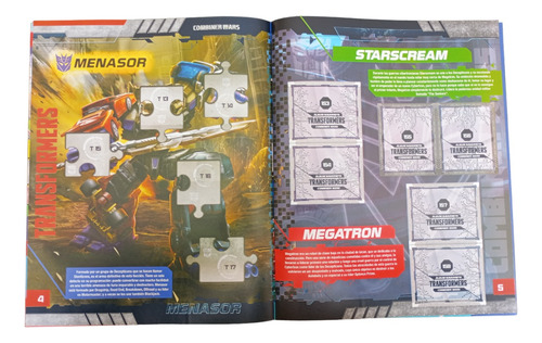 Álbum Transformers 2 En 1 (licenciado) + Todas Sus Láminas