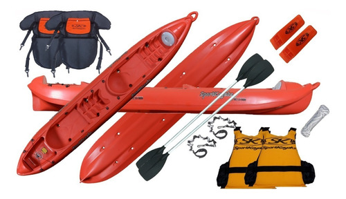 Kayak Doble Sportkayaks Sk2 Super Oferta Completo !!!