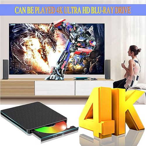 Unidad Blu Ray Externa Reproductor De Dvd/bd Lectura/escritu