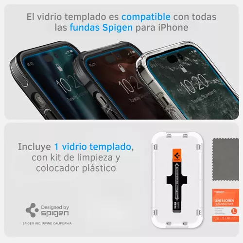 PROTECTOR PANTALLA CRISTAL TEMPLADO IPHONE 15/15 PRO – TODO PARA CELULAR