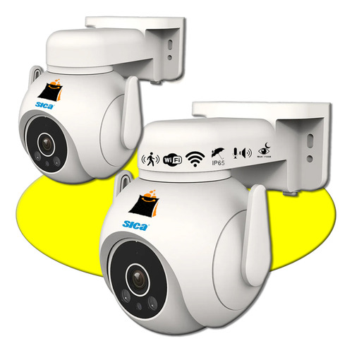 Camara Ip Movil Wifi Exterior Seguridad Monitoreo X 2u Sica