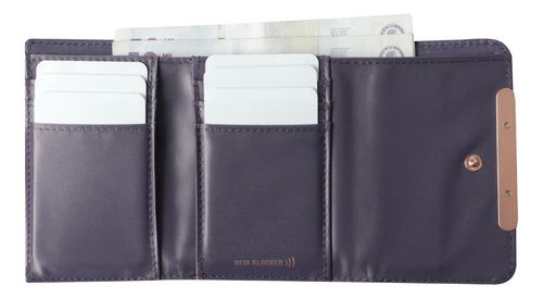 Billetera Totto Bel Morada Con Rfid Blocker Para Mujer