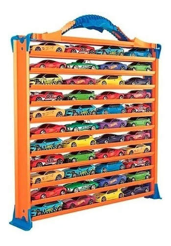 Porta Carrinho Hot Wheels Pista 3x1 Maleta + 15 Carrinhos