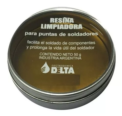 Resina Limpiadora Soldador Delta 50gr Limpia Punta Soldador