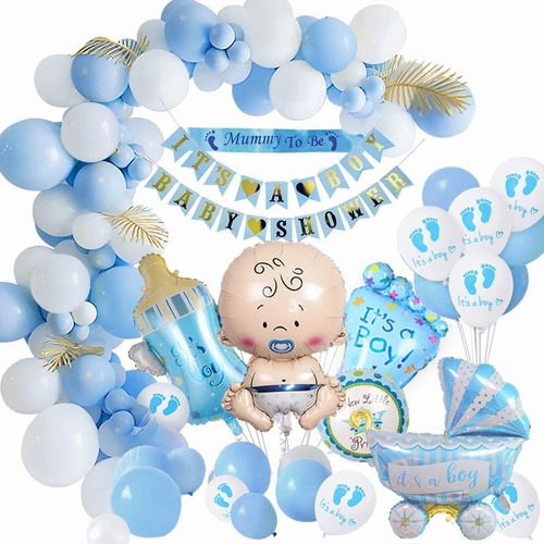 Baby Shower Decoración Niño, Baby Shower Niño Set Baby Globo