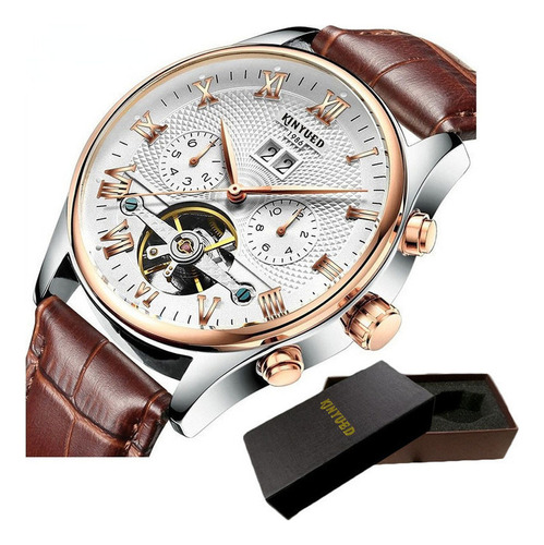 Reloj Mecánico Tourbillon Classic Kinyued J012 Para Hombre