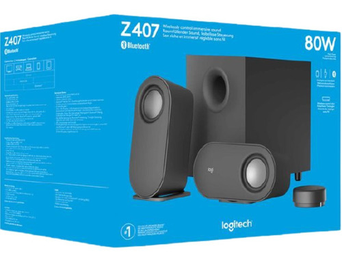 Imagen 1 de 1 de Parlantes Logitech Z407 Bluetooth Con Subwoofer Para Pc