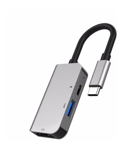 Adaptador Usb C 3 En 1 Hdmi 4k Usb 3.0 Para Macbook Pro