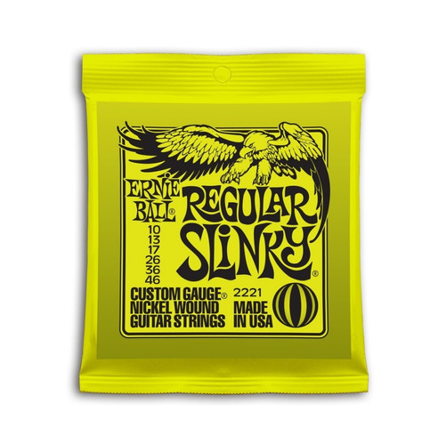 Ernie Ball Eb2221 010 Encordado Guitarra Electrica