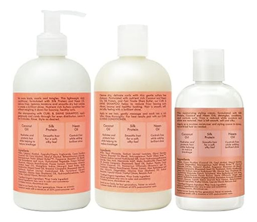 Sheamoisture Hidrata E Define Shampoo, Condicionador E Leite