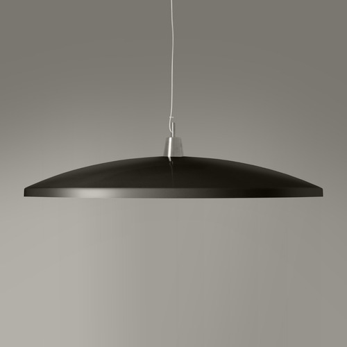 Lampara Colgante 100cm Campana  Negro Luz Led Ovni A3