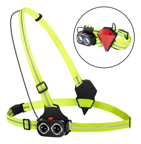 Correr Luz Pecho Luz Recargable Led Impermeable Usb Noche