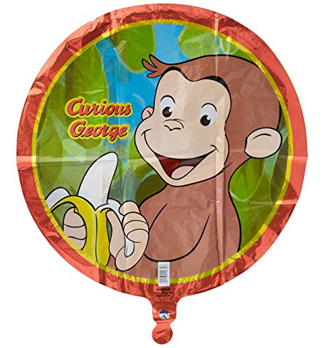 Industries 15870 Globo Plano Curioso George Foil, 18  .