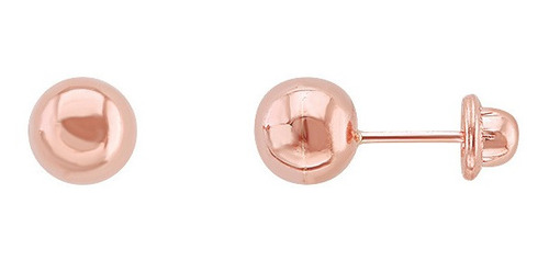 Imagen 1 de 1 de Broquel Bola Rosa No. 2 Tg Oro 10k - 1516