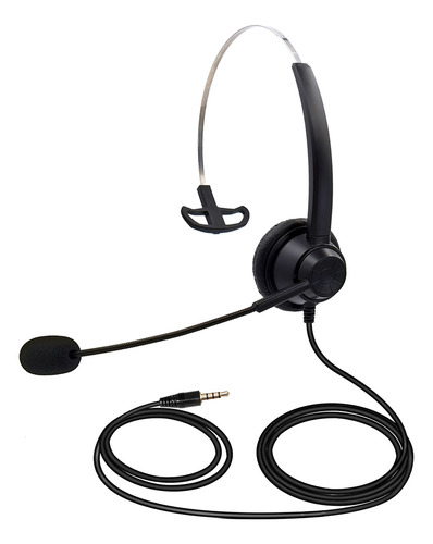 Micrófono Con Auriculares Con Cable De 3,5 Mm Para Computado