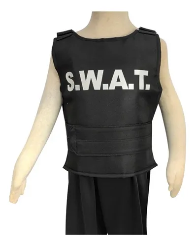 Fwefww Disfraz De Chaleco Antibalas Y Gorra Swat
