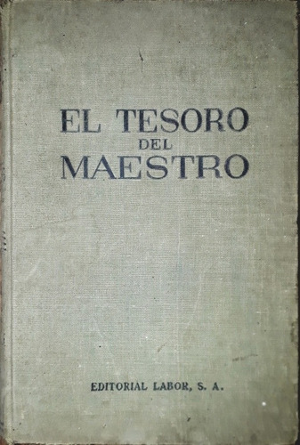 El Tesoro Del Maestro Ciencias Exactas Y Naturales De 1937. 