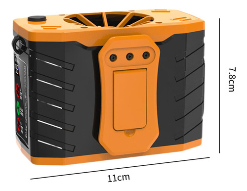 Ventilador Con Clip Para La Cintura, Ventilador Con 11000mah