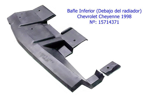 Bafle Inferior (debajo Del Radiador) Chevrolet Cheyenne 98