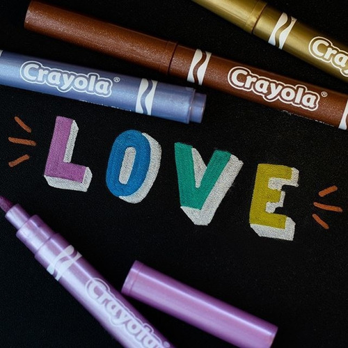 Imagen 3 de 4 de Marcadores Metalizados Crayola X8 Colores Brillantes