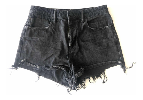 Short Jean Alexander Wang Negro Mujer Corto Made In Usa