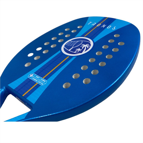Raquete De Beach Tennis Tronos Su-tn-fca - Azul - Com Capa