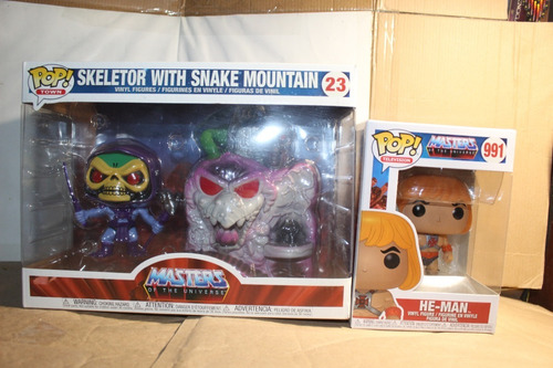 Set Funko Pop Skeletor Snake Mountain + He-man Masters (Usado)