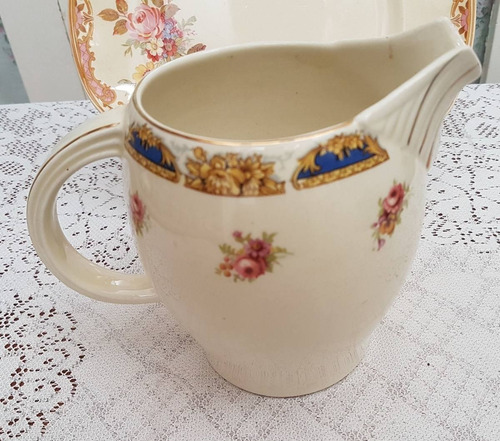 Jarra Inglesa Loza Antigua, Woods Ivory Ware. (Usado)