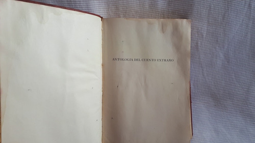 Imagen 5 de 9 de Antologia Del Cuento Extraño 1º Ed Hachette Selcc R Walsh