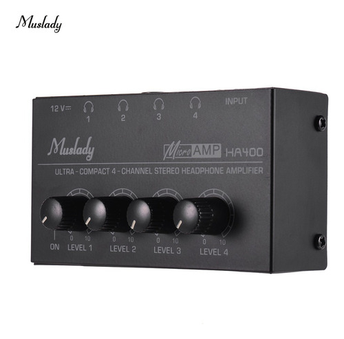 Muslady Ha400 Amplificador De Audífonos Est??reo Mini Audi