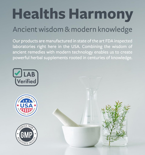 Cápsulas De Bisglicinato De Magnesio Healths Harmony 200 Mg