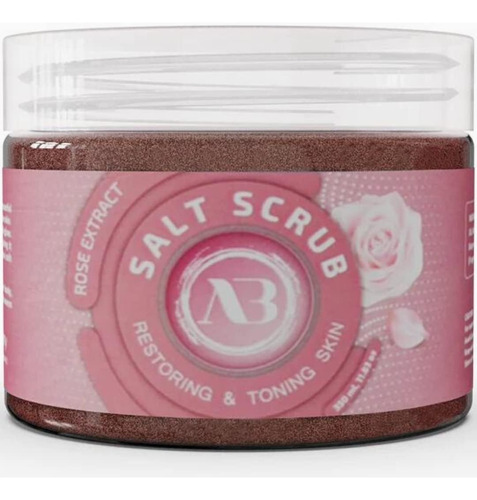 Amira Beauty Dead Sea Body Salt Scrub Rose - Limpieza Profun