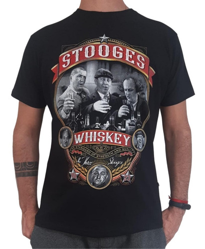 Remera Yorkstone Algodon 3 Chiflados Whisky Talles Grandes