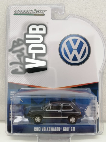 Negro 1983 Volkswagen Golf Gti Escala 1 64 Greenlight 