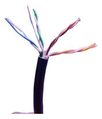 Cable 50 Mts Exterior Utp Cat5e Redes Camaras Intemperie 