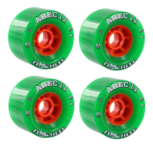 Roda Abec 11 Flywheels 83mm 75a Made In Usa Longboard Skate