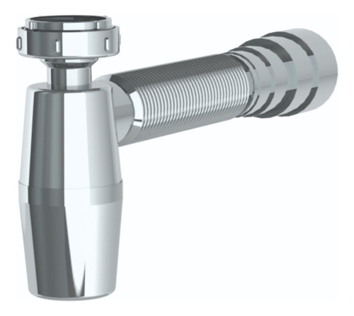 Kit 2 Unid. Sifão Copo Sanfonado Extensivo Cromado Universal
