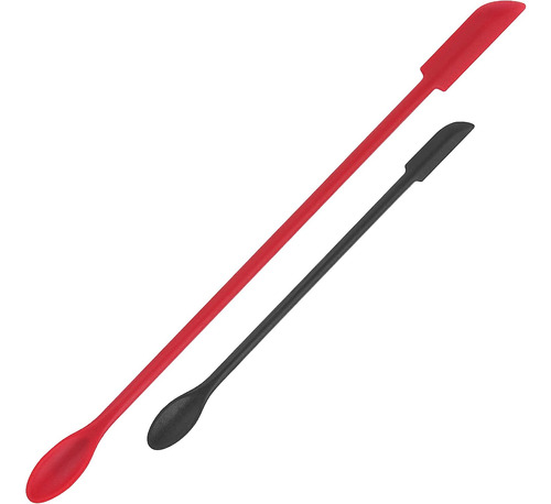 Juego De Mini Espátula De Silicona, 2 Espátulas De Maquillaj